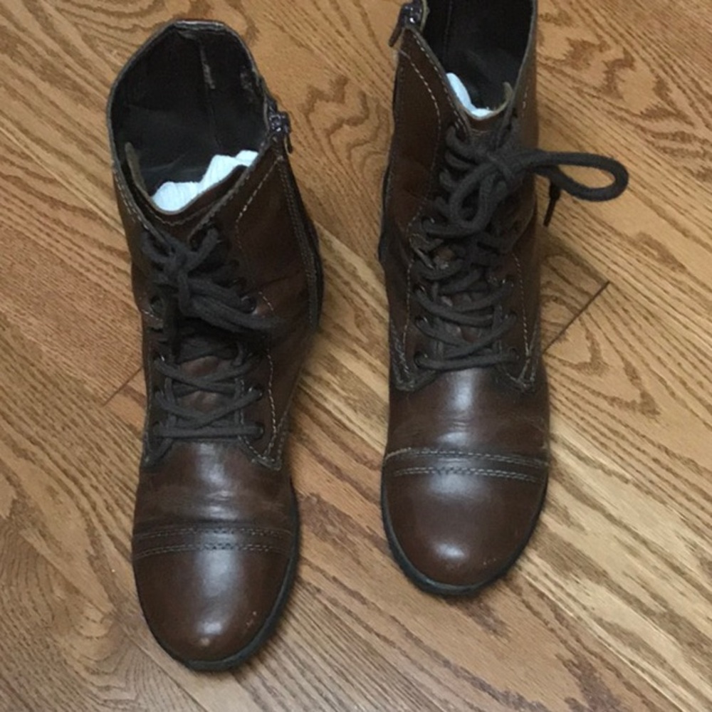 Leather Steve Madden Troopa Boots